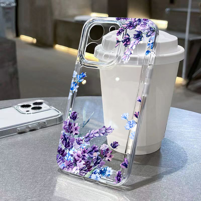 Purple Flower Soft TPU Phone C - Plants X review and price