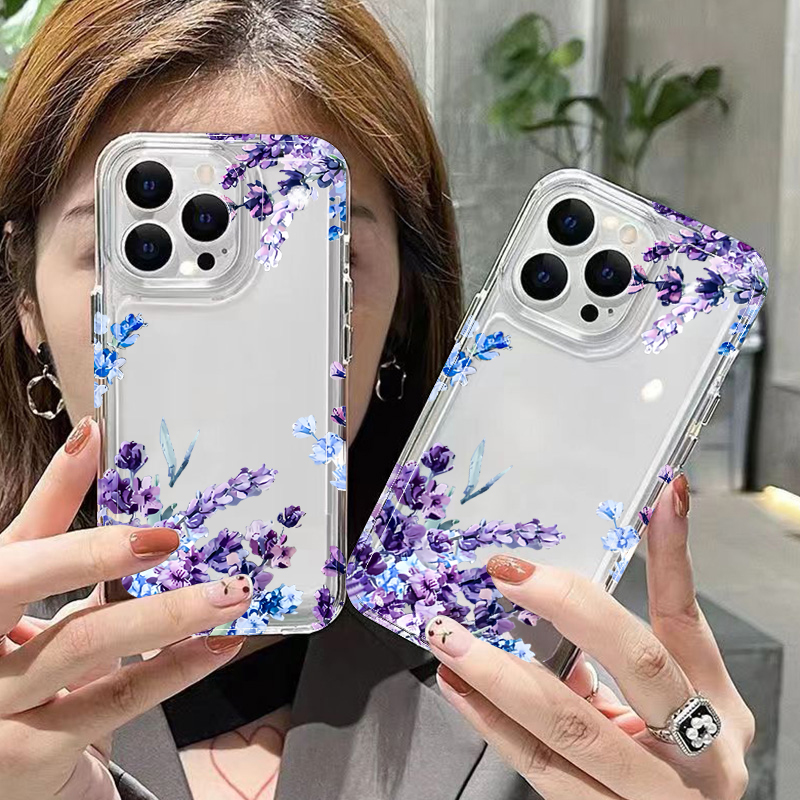 Purple Flower Soft TPU Phone C - Plants X review and price