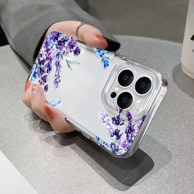 Purple Flower Soft TPU Phone C - Plants X review and price
