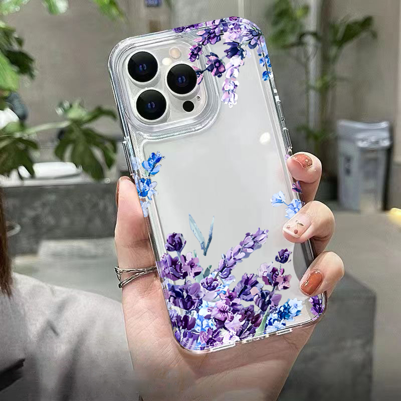 Purple Flower Soft TPU Phone C - Plants X review and price